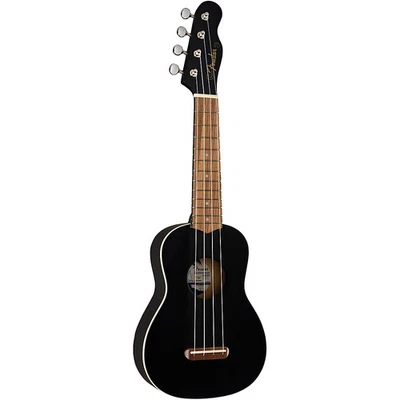 Fender Venice Soprano Ukulele Walnut Fingerboard Black - Image 1 of 4