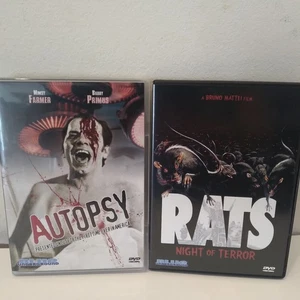 RATS: NIGHT OF TERROR 1983 AUTOPSY 1973 2×DVD NTSC Blue Underground WS MINT - Picture 1 of 9