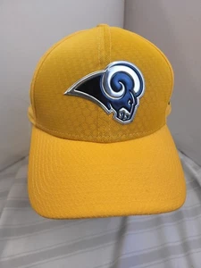 Los Angeles Rams Hat Mens L/XL Yellow New Era 39 Thirty NFL Football - Picture 1 of 9
