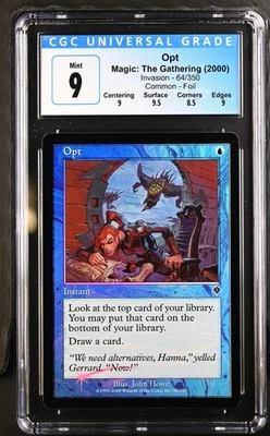 OPT Invasion Foil CGC 9 MTG [Nostalgium] - Image 1 of 2