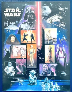 SoCo Stamps US Scott #4143-2007 41cent Star Wars Sheet 30th Anniversary MNH - Picture 1 of 2