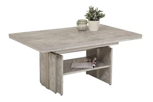 Couchtisch | Lift | ausziehbar + höhenverstellbar | Betonoptik ( Jerome) - Bild 1 von 1