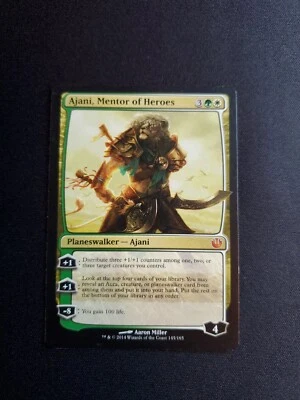 MTG Ajani, Mentor of Heroes Journey Into Nyx 145/165 Regular Mythic - Image 1 of 2