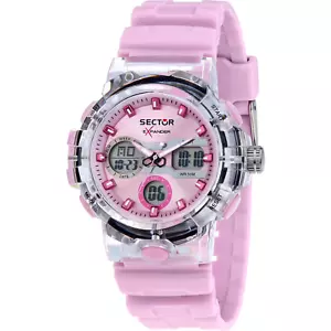 Orologio Sector EX.46 watch Silicone Rosa Ana-Digitale crono New r3251242501 - Foto 1 di 8