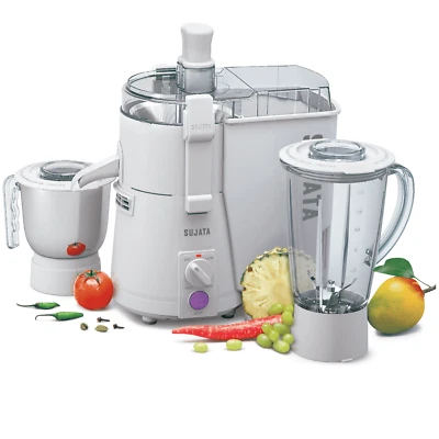 Sujata Powermatic Plus 900 W Entsafter Mixer Mühle 2 Jar 240V Mit Universal Plug - Bild 1 von 4