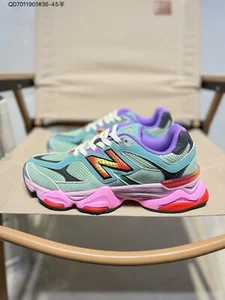 NB 9060 scarpa da ginnastica uomo donna in pelle cipria blu U9060WRB - Foto 1 di 2