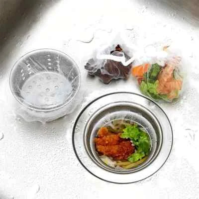 Bolsa de malla de basura para fregadero de cocina 100 un. filtro de red colador de fregadero anti obstrucción Foto 1 de 4