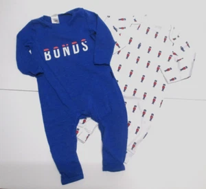 2 INFANT BOYS BONDS & LITTLE WHITE CO RED WHITE BLUE OUTFITS SIZE 3-6 MONTHS - Picture 1 of 3