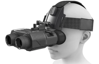 Binocolo digitale visione notturna 1080p FHD occhiali infrarossi montaggio testa zoom 4X - Immagine 1 di 4