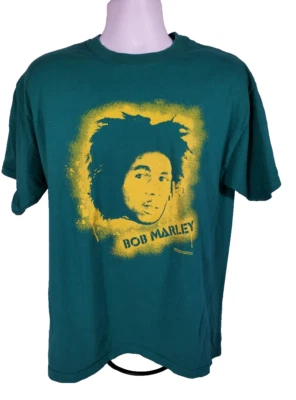 Camiseta Bob Marley Zion Rootswear Gráfica Talla Grande Verde (F4) Foto 1 de 4