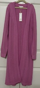 NWT GB girls size L pink long open front sweater cardigan jacket girls - Picture 1 of 6