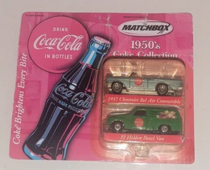 MATCHBOX - 1950's COCA COLA - COLLECTORS SET -1957 BEL AIR CONVERTIBLE- VAN-NEW - Picture 1 of 8
