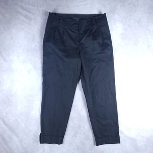 White House Black Market Damen Slacks 2 schwarze Knöchelhosen mit Bündchen Karriere - Bild 1 von 10