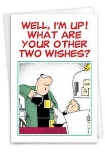 Funny Mother's Day Greeting Card w/ Envelope (1 Card) Mom I'm Up - NobleWorks - Picture 1 of 6