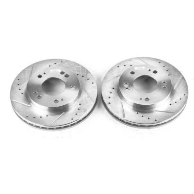 PowerStop Disc Brake Rotor Set - Fits Chrysler Sebring 1995-2005, Dodge Avenger - Imagem 1 de 4