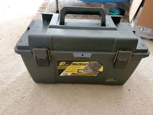 PLANO MOLDING Portable Tool Box 20-1/4 In. W Gray 651 Gray with shelf - Picture 1 of 7