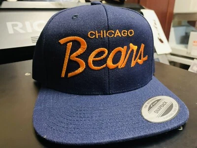 YUPOONG Retro Chicago Bears 6 Panel Snap Back Hat 90s Christmas Vacation Clark Griswold