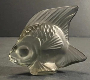 Lalique Gray Angel Fish 1 Of My 400+ Lalique Listings - Picture 1 of 8