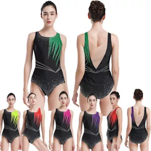Mujeres Mono Yoga Leotardo Gimnasia Body Patinaje Moderno Unitardos Disfraz - Imagen 1 de 55