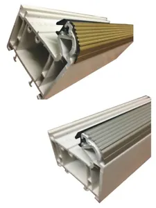 Upvc Door Bottom Threshold Rail Kick Strip 850mm Long Aluminium - Picture 1 of 6