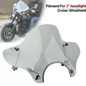Motorcycle Windshield Windscreen For Harley Davidson Road King Universal - Picture 1 of 8