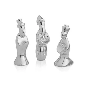 Nambe Miniature Metal Alloy Nativity Figurines Christmas Décor - Three Wise Men - Picture 1 of 7