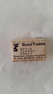 FUSIBLE DE TELECOMUNICACIONES INDUCTOR DE ACCIÓN RÁPIDA BUSSMANN GMT 2 60Vdc/125Vac CAJA DE 5 PIEZAS - Imagen 1 de 1