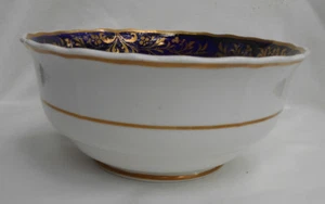 COPELAND SPODE TAZÓN PARA SERVIR 6 1/2" ARROZ MARCA ANTIGUA 4728 ORO AZUL COBALTO RARO - Imagen 1 de 4