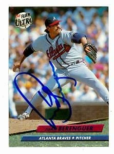 Juan Berenguer autographed baseball card (Atlanta Braves) 1992 Fleer Ultra #455 - Image 1 of 1