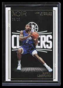 2020-21 Panini Noir Gold 140 Kawhi Leonard I 6/10 Icon Edition