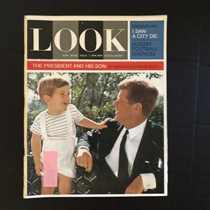 Look Magazine The President and His Son John F Kennedy December 3 1963 - Picture 1 of 6