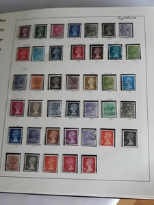 Inglaterra Sellos Usados Con Fundas Trasparentes En Hojas EDIFIL - Imagen 1 de 3