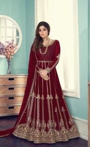 Abito da donna designer Kameez Salwar Sharara designer festa indiana matrimonio pakistano Kameez Salwar - Foto 1 di 6