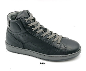 Nero Giardini scarpe uomo sneakers alte Sportive I303040U scarponcino pelle nero