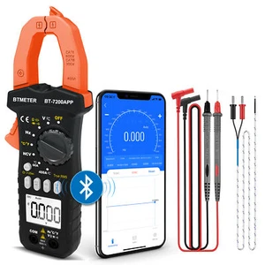 BTMETER Pro True-RMS Clamp Meter NCV 6000/4000 Counts Bluetooth APP Auto-Ranging - Bild 1 von 11