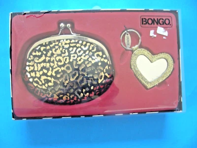 BONGO COIN PURSE AND MIRROR KEY CHAIN SET-NEW - Imagem 1 de 4