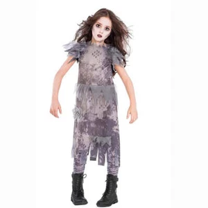 Girls Ghostly Zombie Dress Costume (8-10 yrs) - Picture 1 of 1