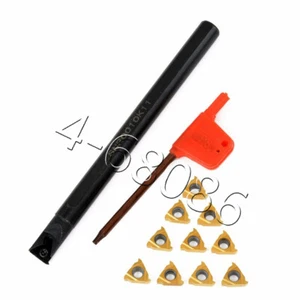 Portaherramientas de torneado de barra perforadora de torno SNR0010K11 +10 piezas hojas de inserciones 11IR A60 - Imagen 1 de 6