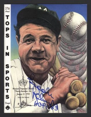 BROOKS ROBINSON SIGNED Program (d.2023) 1966 1970 Baltimore Orioles HOF - Image 1 of 3