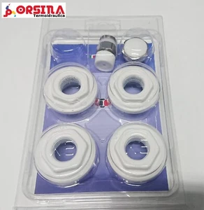 Tappi e riduzioni per termosifone in kit con valvolina sfiato 1" x 3/8  - Foto 1 di 1
