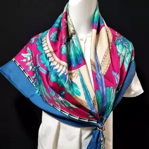 SELTENES VINTAGE HERMES Seidentuch "Brasilien" Carre 90 von Laurence Bourthoumieux - Bild 1 von 15