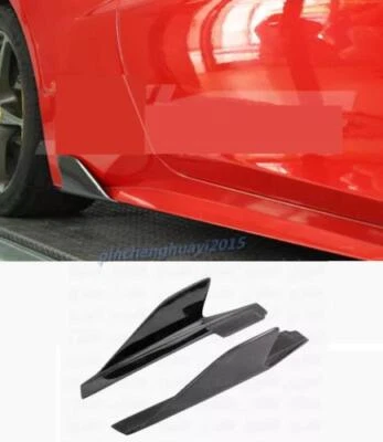 2pcs Real Carbon Fiber Sidekirts FITS For Ferrari 458 Italia Spider 2010-2015 Foto 1 de 4