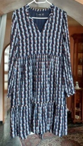Damenkleid gemustert, Gr.34, Marke Hallhuber - Bild 1 von 3