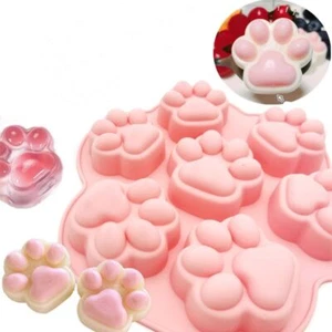 Paw Print Baking Mold Multipurpose Soap Mold Cute Ice Cube Tray - Picture 1 of 4