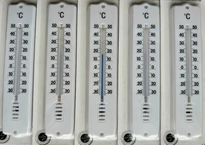 20x Thermometer 20cm Zimmerthermometer Außenthermometer Kunststoffthermometer - Bild 1 von 6