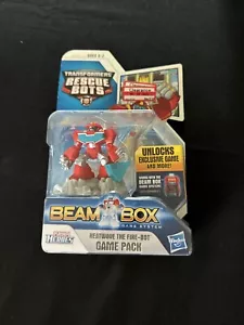 Transformers Playskool Beam Box Heatwave Fire-Bot Game Pack Confezione Danni - Foto 1 di 6