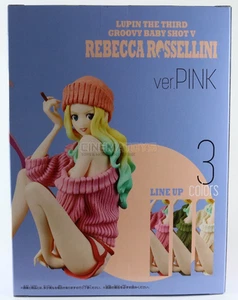 LUPIN III - Groovy Baby Shot 5 Rebecca Rossellini Pink Ver. Figure Banpresto - Picture 1 of 1