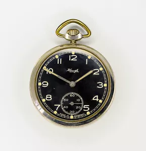1940's KIENZLE Vintage GERMAN Military Mechanical Pocket watch - Picture 1 of 6
