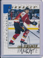 CHRIS DINGMAN 1997-98 PINNACLE BE A PLAYER AUTOGRAPH AUTO #216 CALGARY