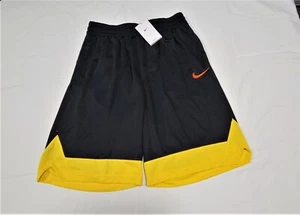 Nike Mens  Elite training Basketball Black Yellow  Shorts AJ3914-017 SZ Large - Picture 1 of 12